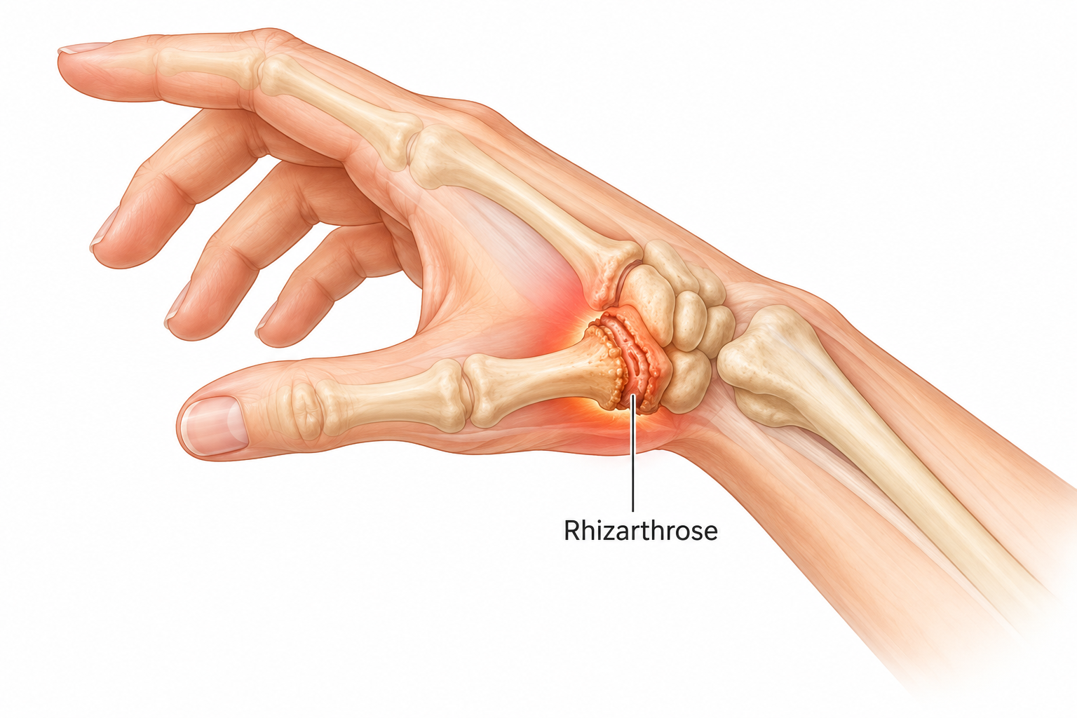 Anatomie du rhizarthrose