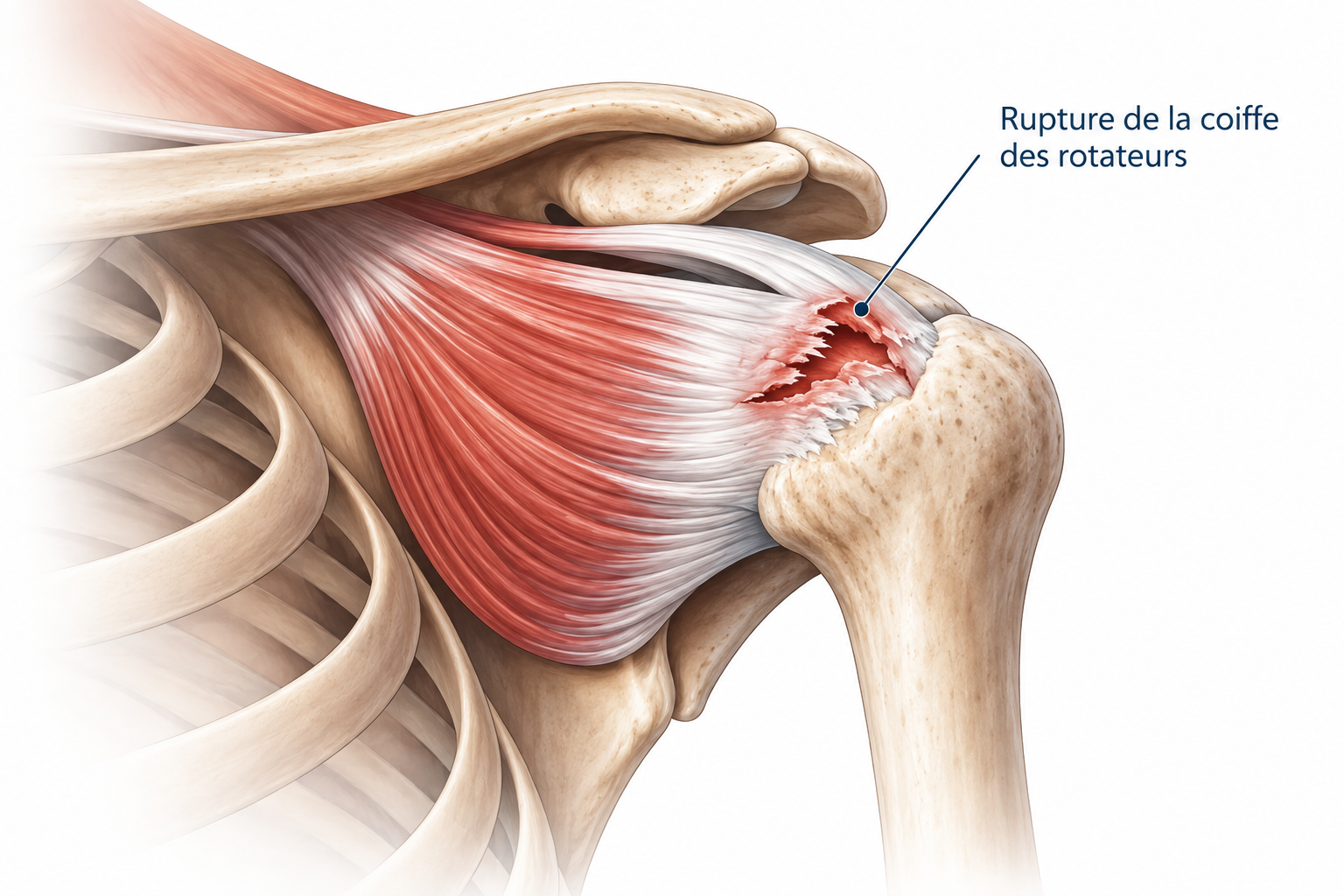Anatomie du rupture de la coiffe des rotateurs